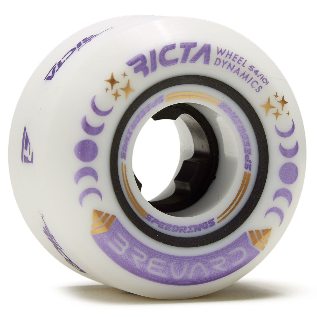 Ricta Brevard Speedrings Wide 101a Skateboard Wheels - White