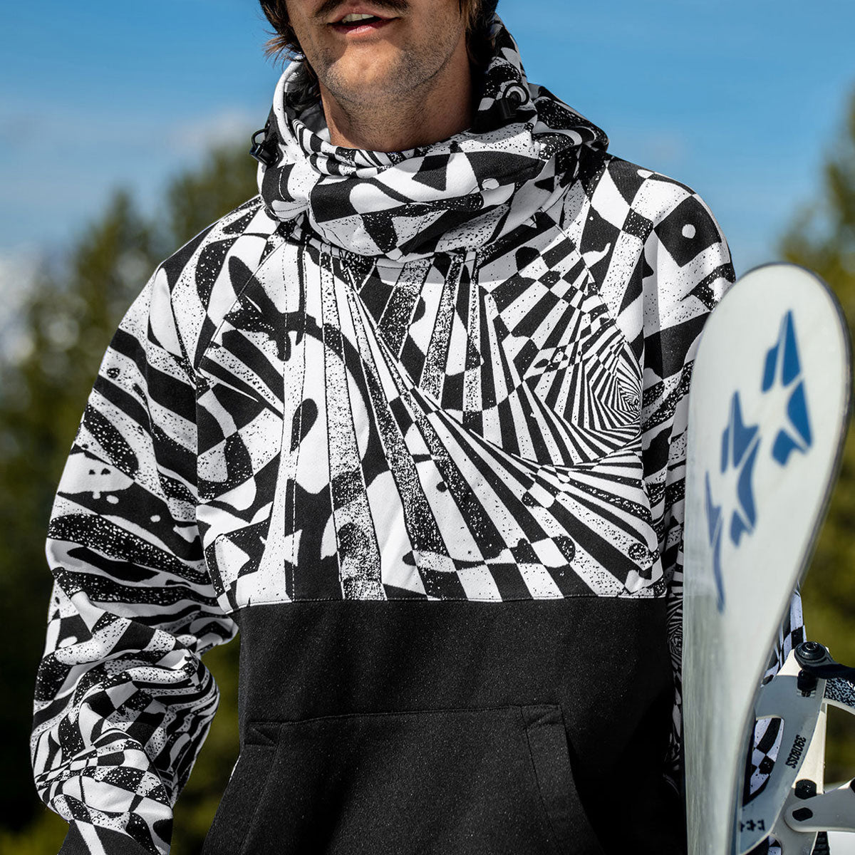 Volcom Hydro Riding Hoodie - Black/White, – Daddies Board Shop