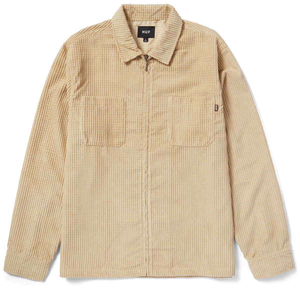 HUF Cornelius Zip Shirt - Oatmeal