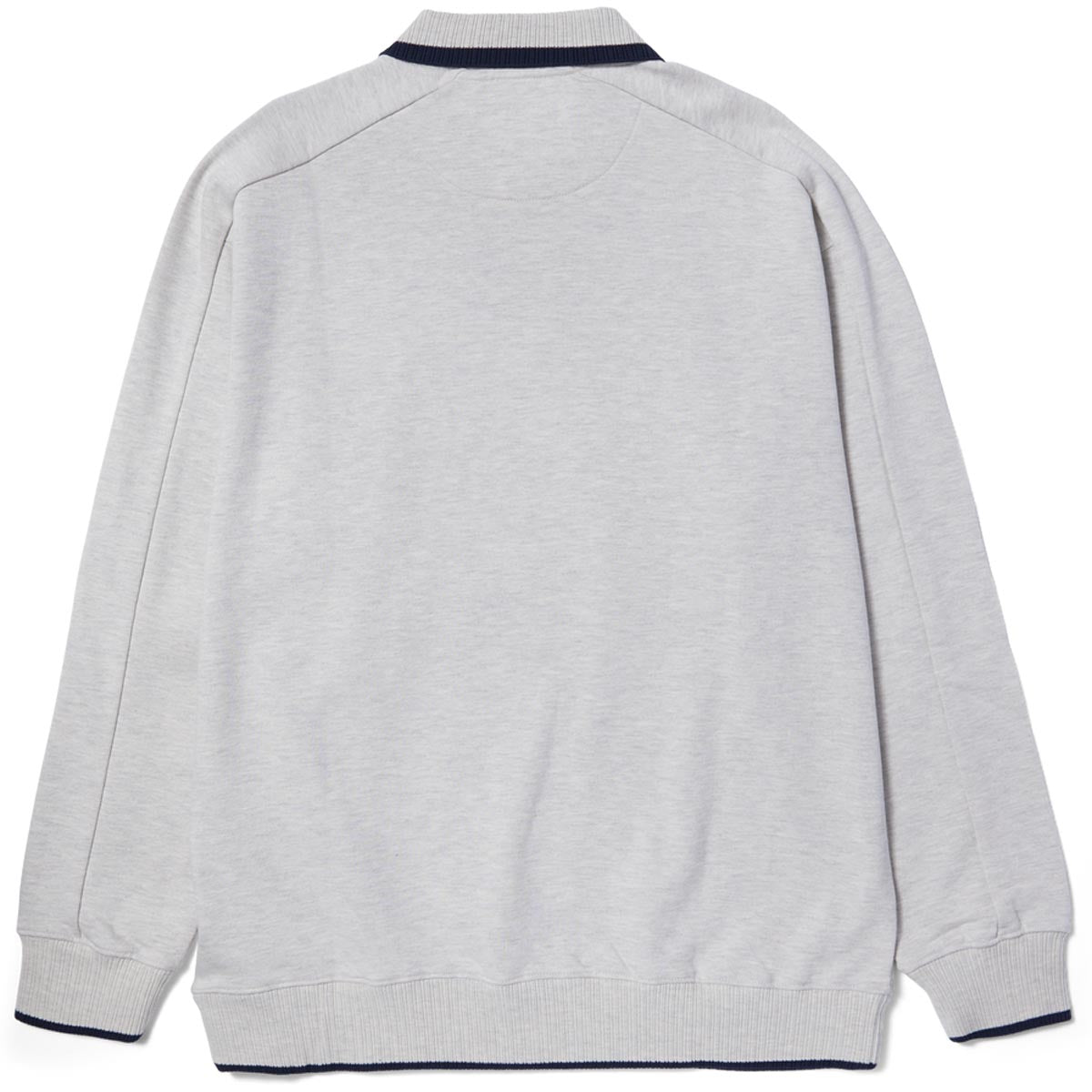 HUF Essex Polo Fleece Sweatshirt - Heather Grey, – Daddies Board Shop