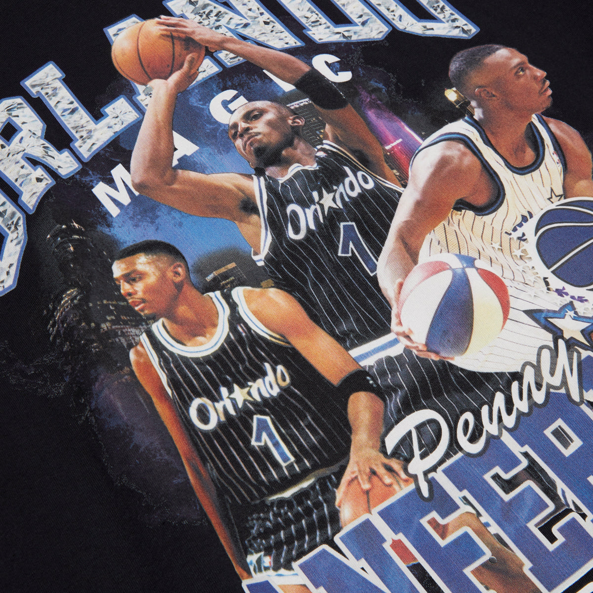 Mitchell & Ness x NBA Bling Magic Penny Hardaway T-Shirt - Black