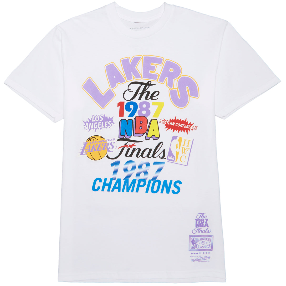 Mitchell & Ness NBA Lakers t-shirt in purple