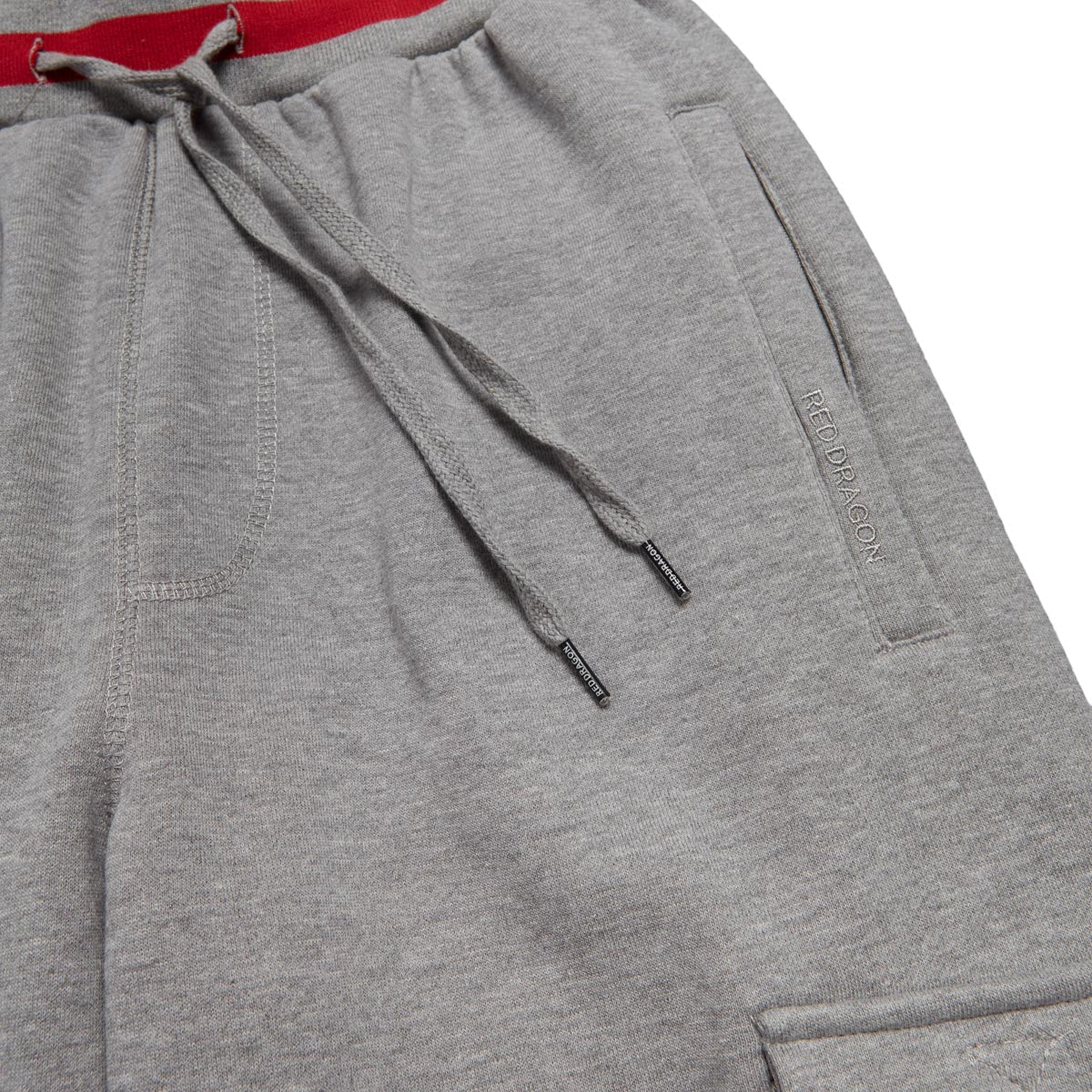 RDS 3D Monogram Cargo Sweat Pants - Athletic Heather/Red