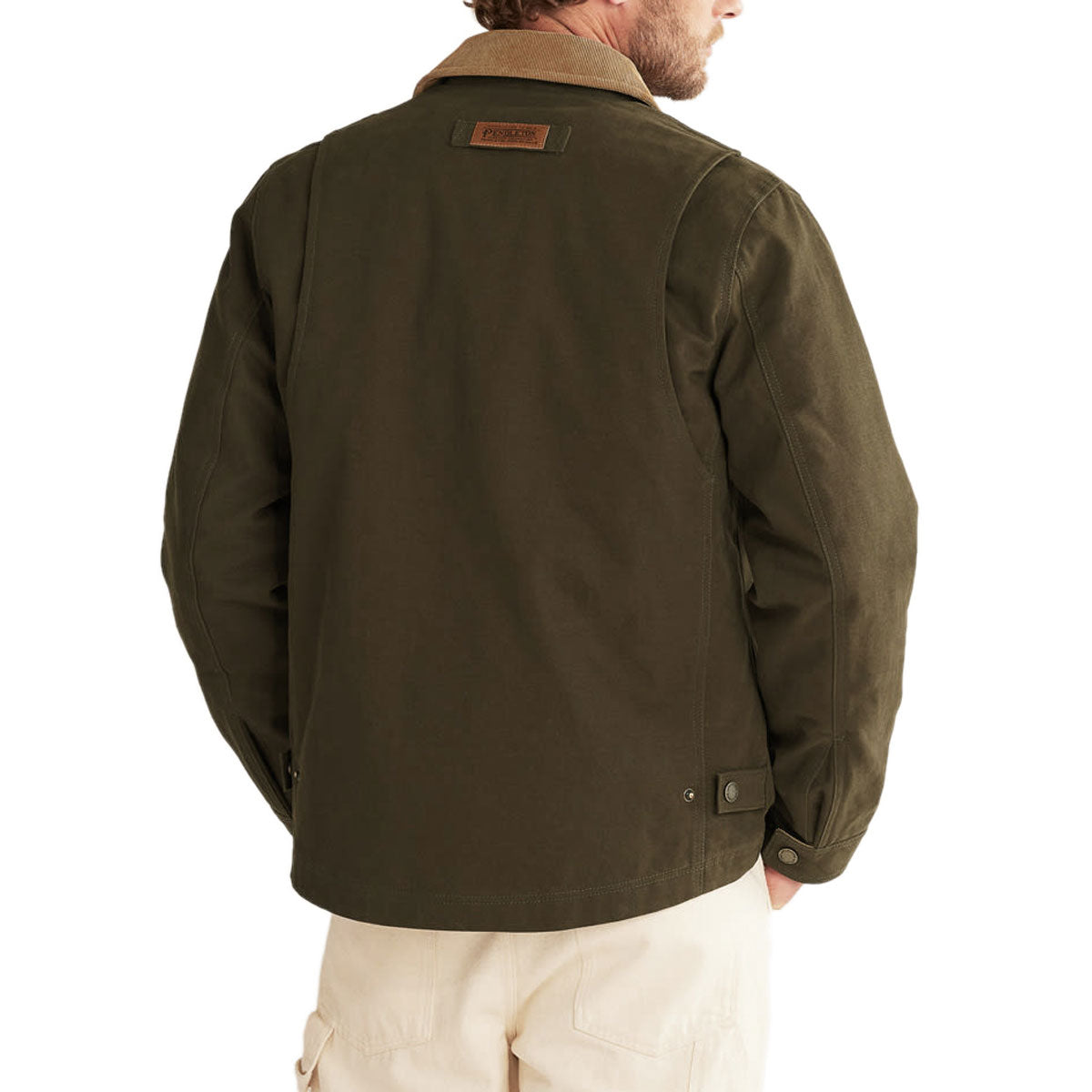 Pendleton Tahoma Canvas Trucker Jacket - Dark Olive – Daddies