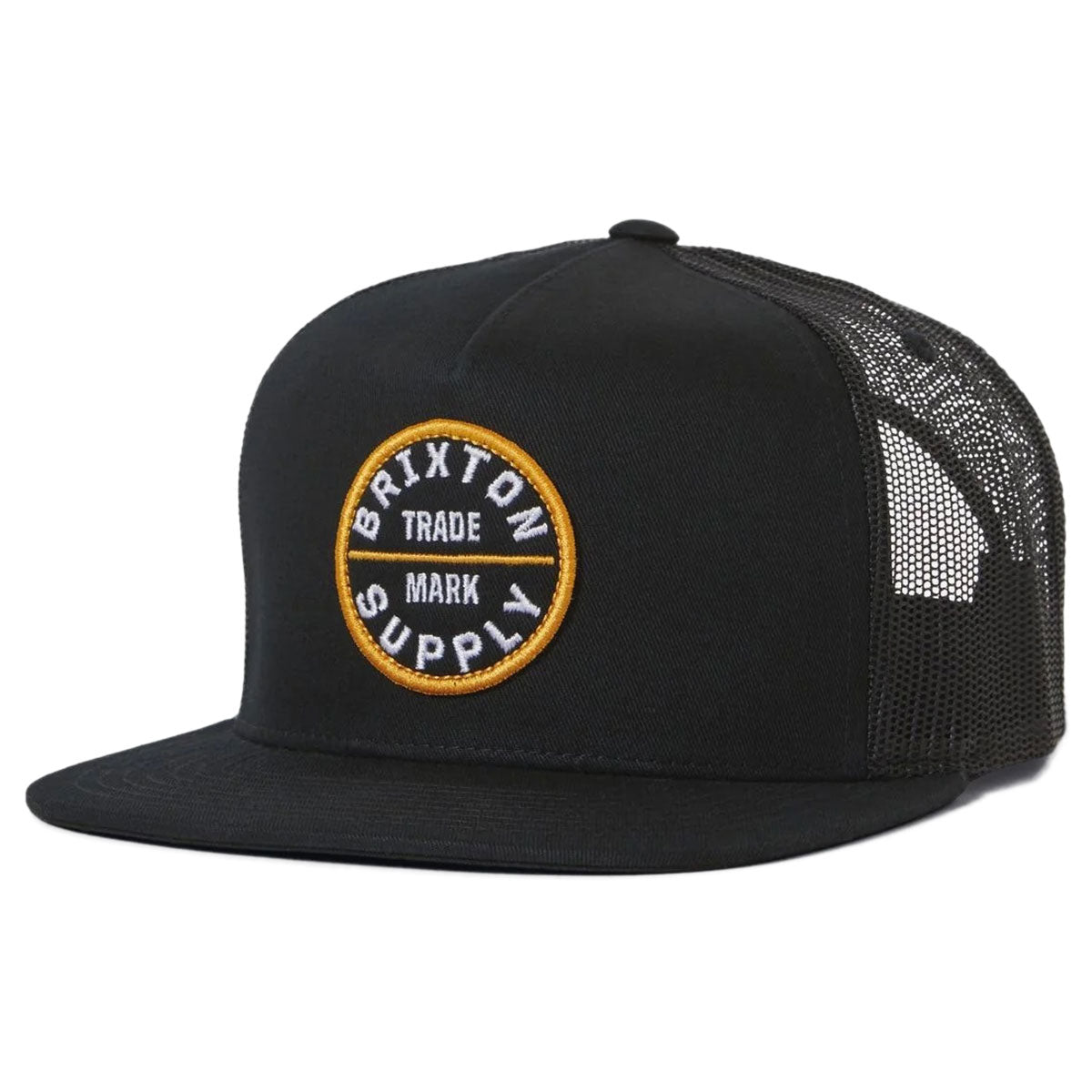 Brixton Oath Mp Trucker Hat Black Black Daddies Board Shop