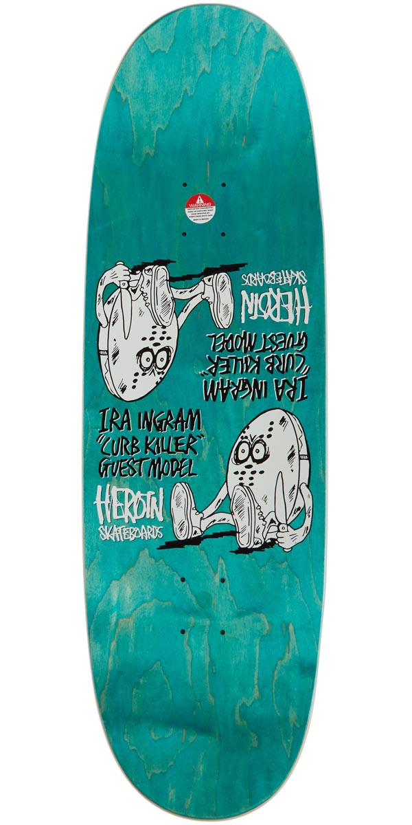 Heroin Curb Killer 5 Symmetrical Skateboard Complete - 10.00