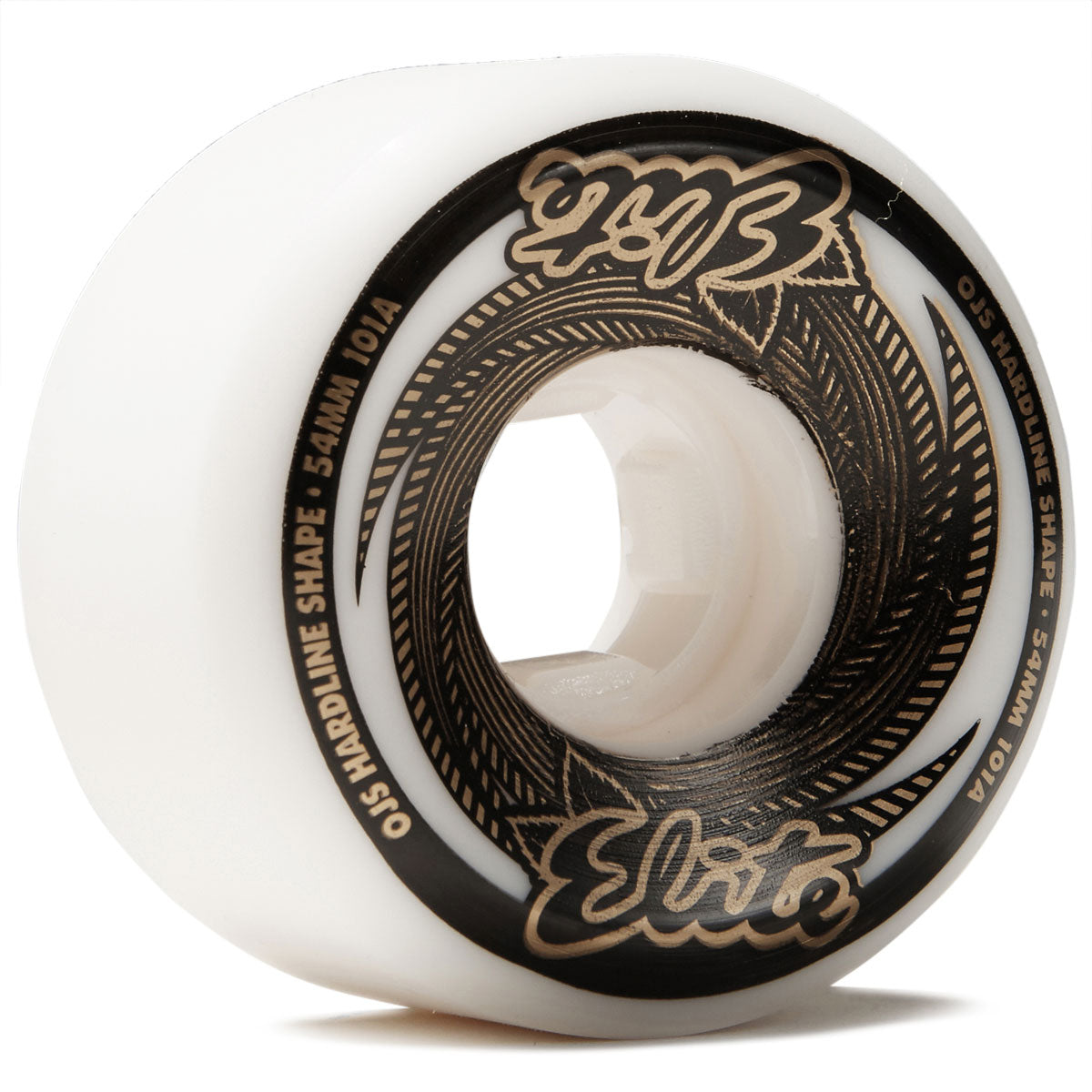 OJ Elite Hardline 101a Skateboard Wheels - White/Gold - 54mm, – Daddies  Board Shop