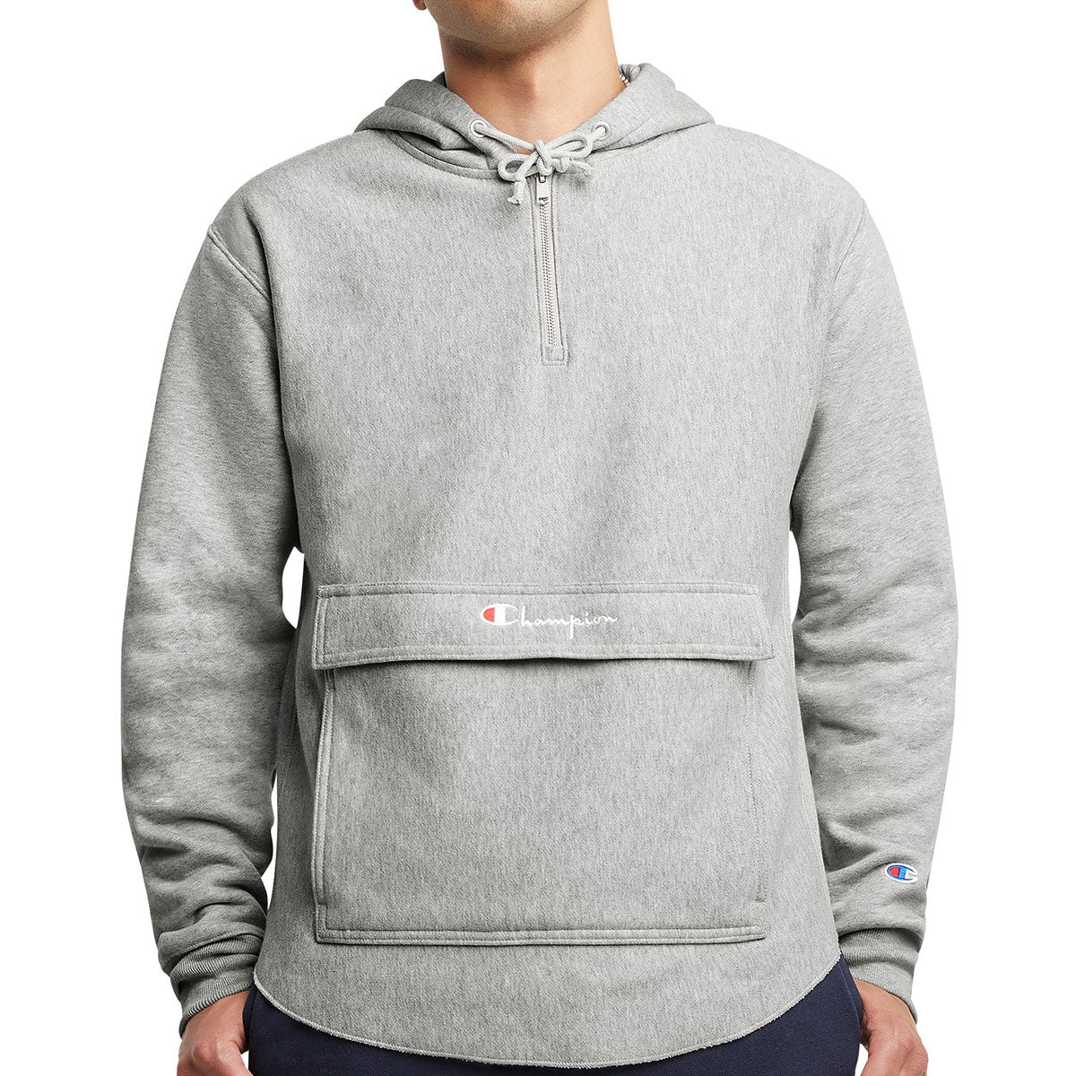 Champion hooded half online zip