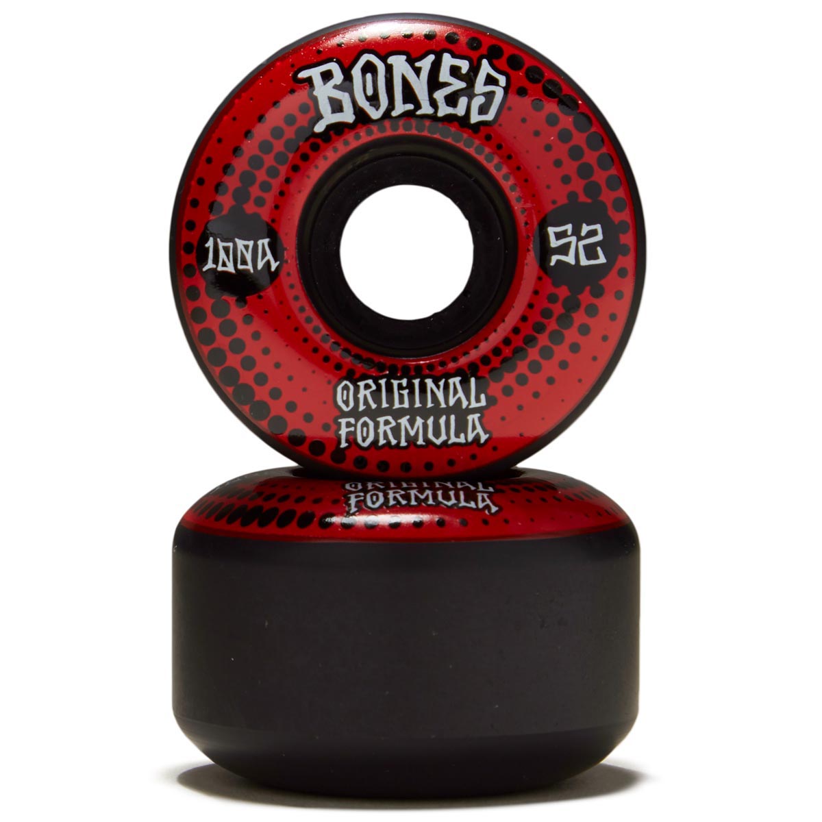 Bones 100s OG Formula Dots V4 Wide Skateboard Wheels - Black - 52mm, –  Daddies Board Shop