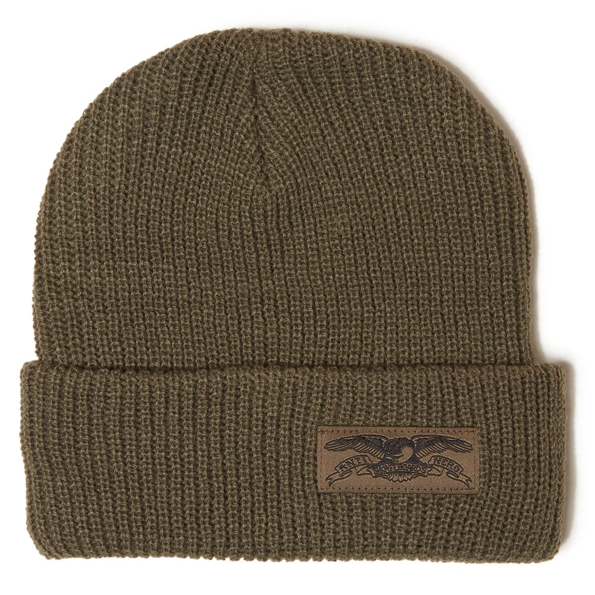 Anti Hero Stock Eagle Cuff Beanie Olive Daddies Board Shop