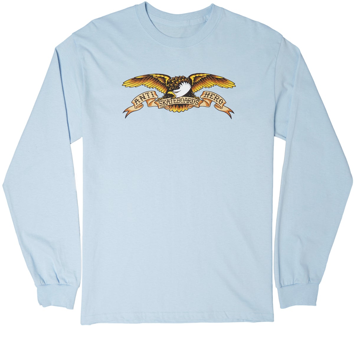 Anti Hero Skateboards Anti-Hero Eagle Long Sleeve T-Shirt - Light Blue