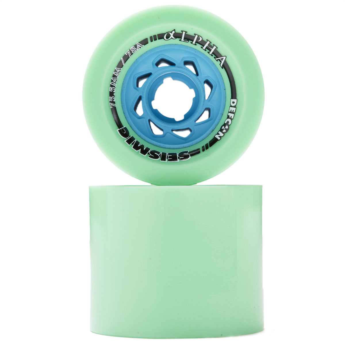 Seismic Alpha 78a Longboard Wheels - Mint - 75.5mm, – Daddies Board Shop