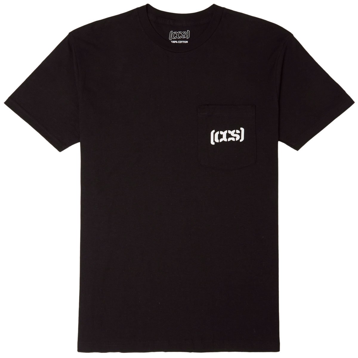 CCS Bracket Logo Pocket T-Shirt - Black/White