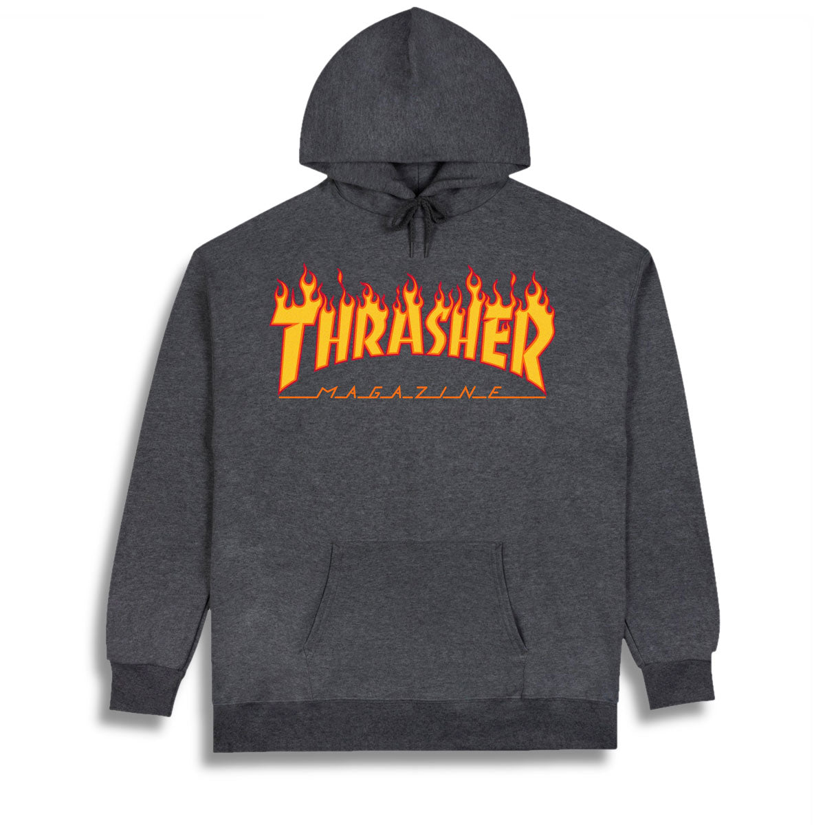 Thrasher Flame Hoodie - Dark Heather image 1