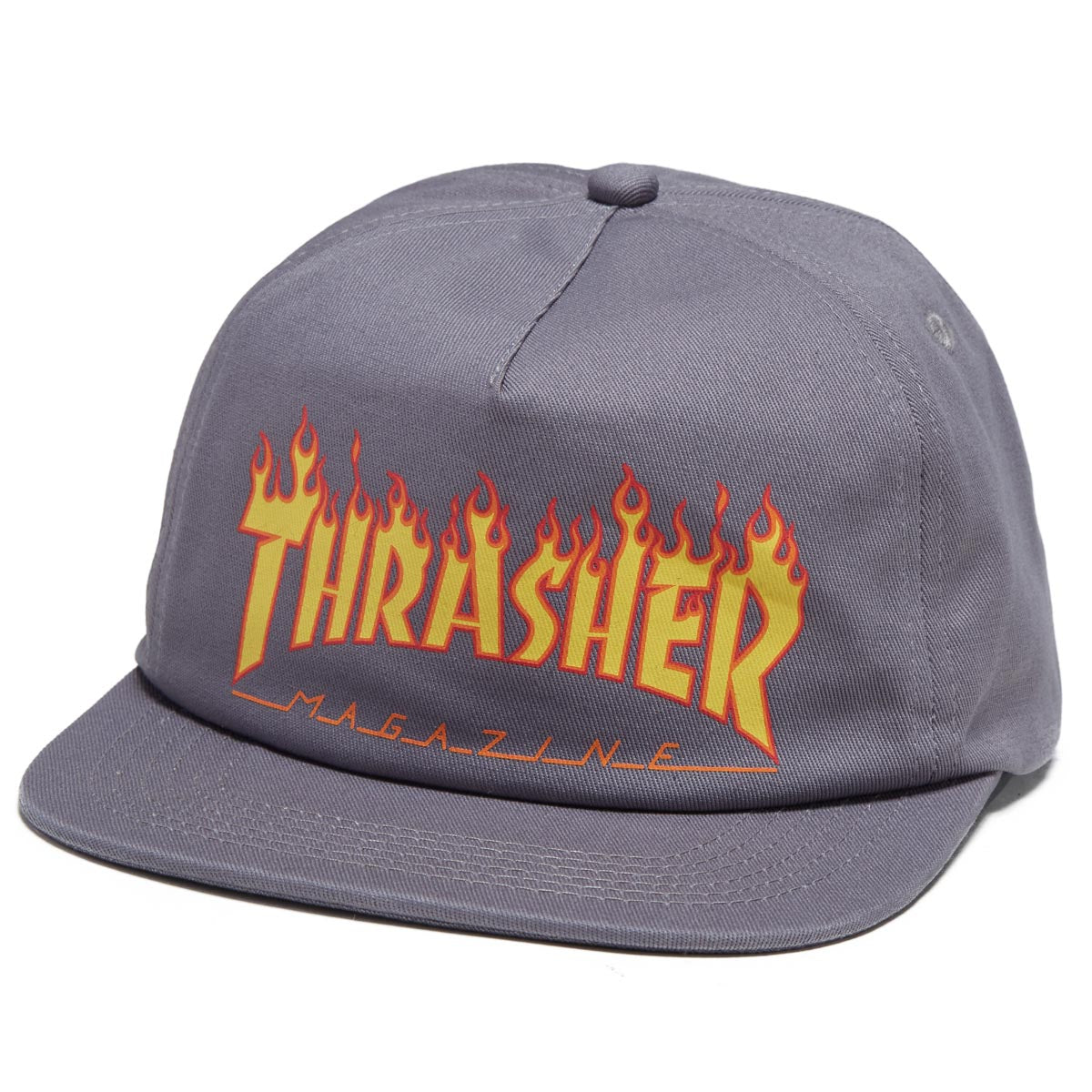 Thrasher Printed Flame Hat - Grey image 1