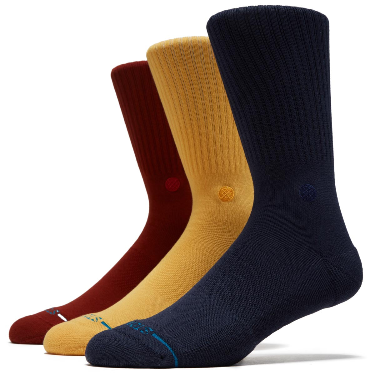 Stance Icon 3 Pack Socks - Navy image 1