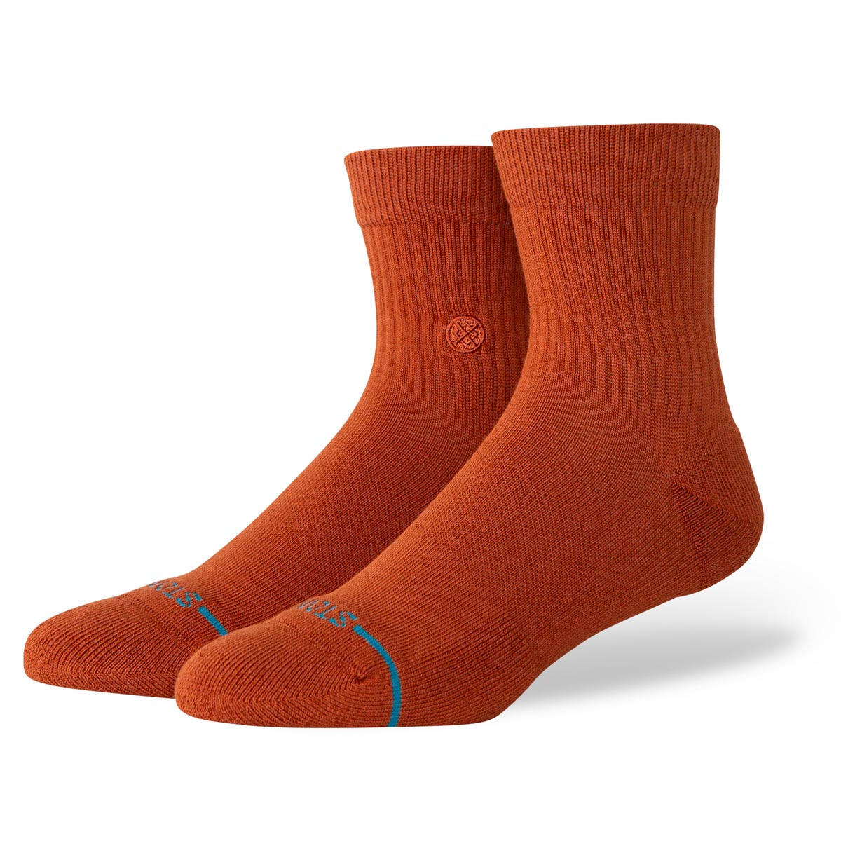 Stance Icon Quarter Socks - Burnt Orange image 1