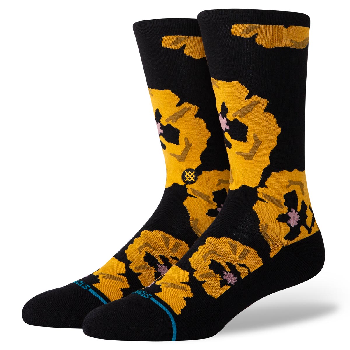 Stance Poppyland Crew Socks - Black image 1