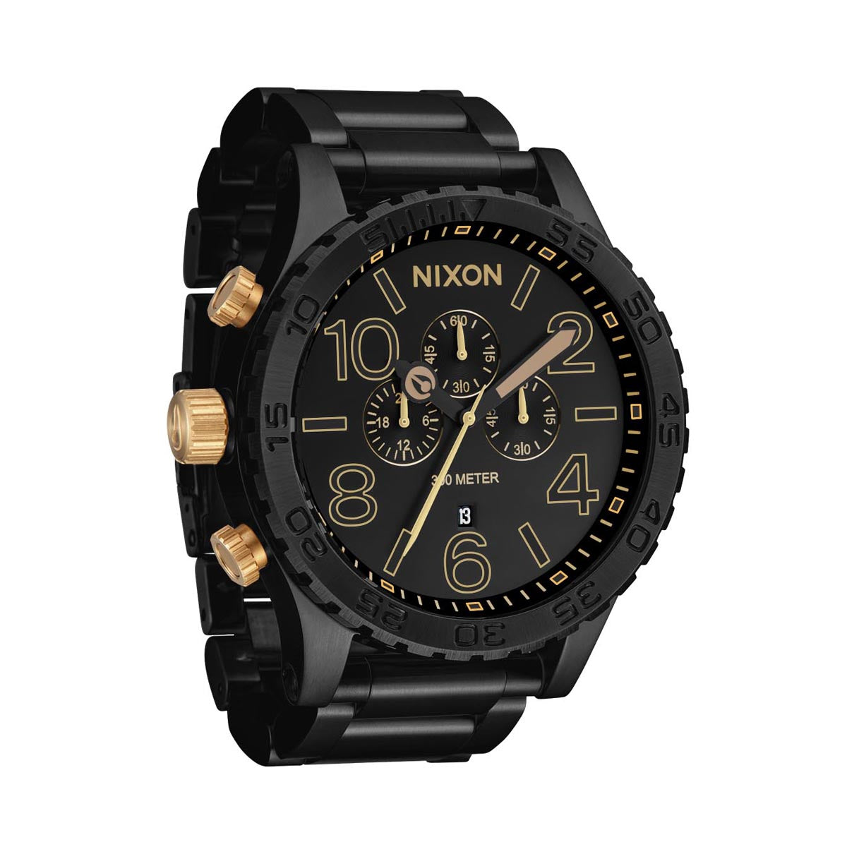 Nixon 51-30 Chrono 2024 Watch - Matte Black/Gold image 3