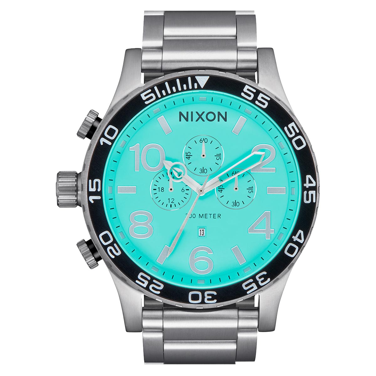 Nixon 51-30 Chrono 2024 Watch - Silver/Turquoise image 1