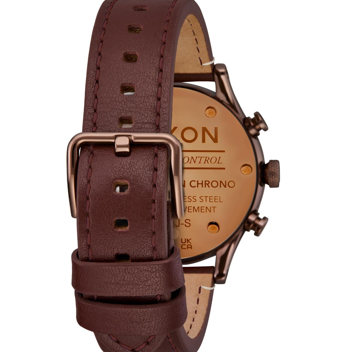 Nixon Station Chrono Watch - Chocolate/Cappuccino/Brown image 4