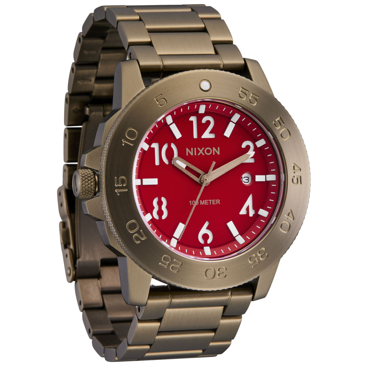 Nixon Smyth 44 Watch - Khaki/Red image 3