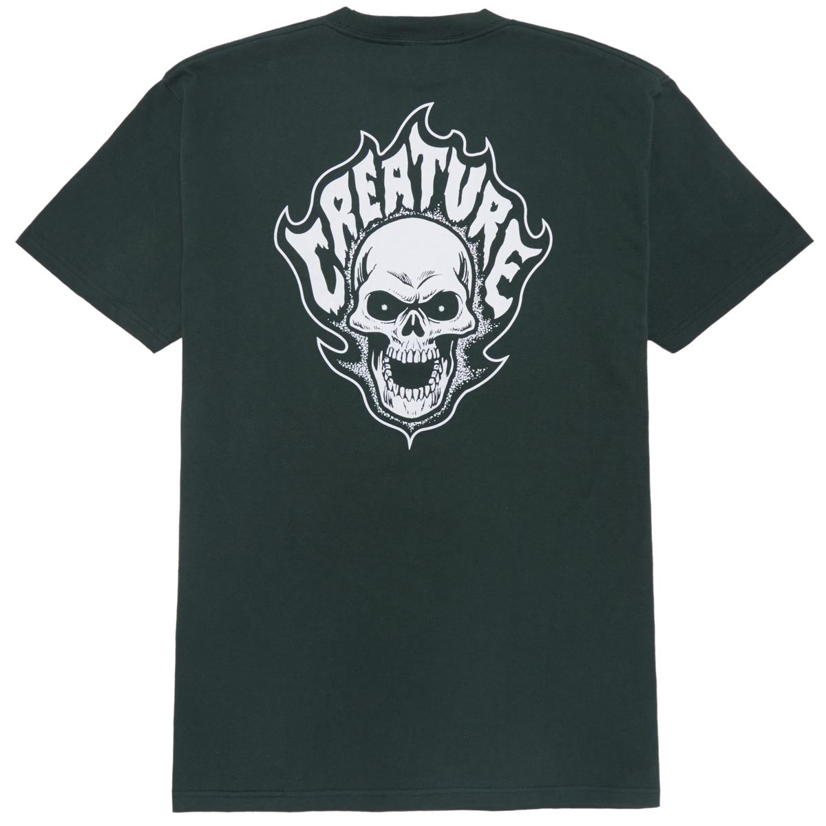 Creature Bonehead Flame T-Shirt - Forest image 1