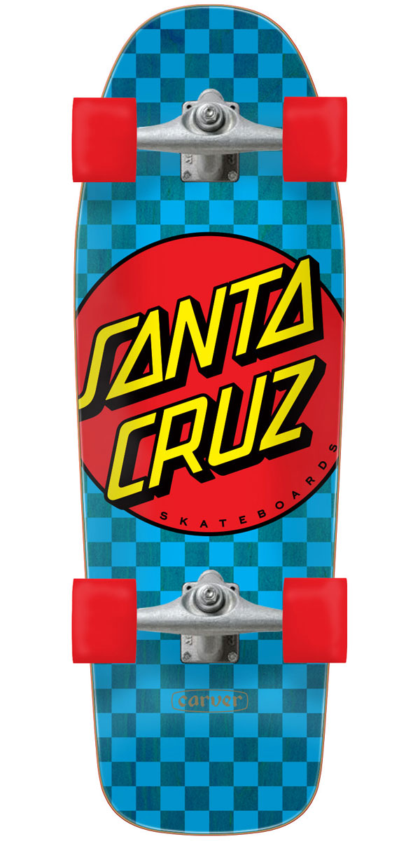 Santa Cruz Classic Dot Check Carver Pre-Built Surf Skate Complete image 1