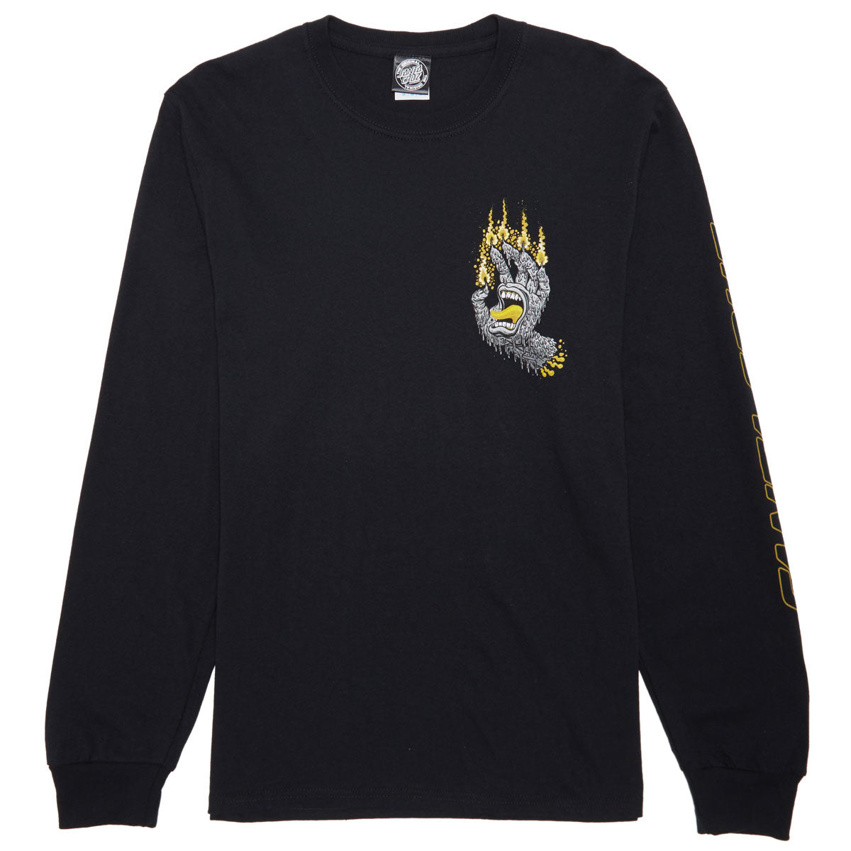 Santa Cruz Pace Ritual Hand Long Sleeve T-Shirt - Black image 1