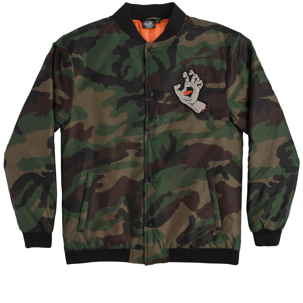 Santa Cruz Screaming Hand Stadium Jacket - Camo image 1