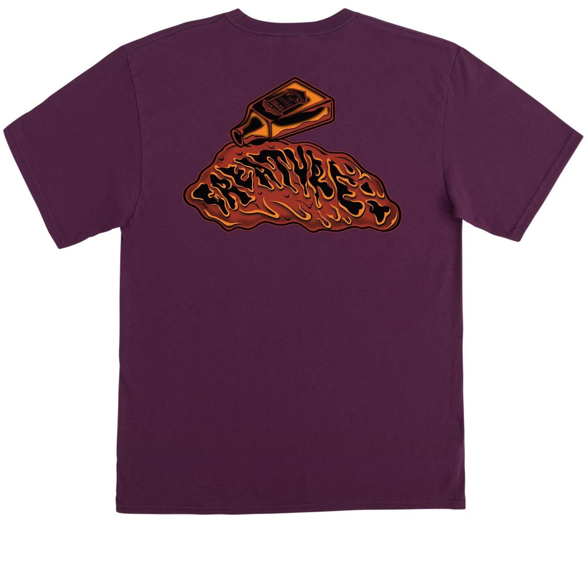 Creature Last Drop T-Shirt - Eggplant image 2