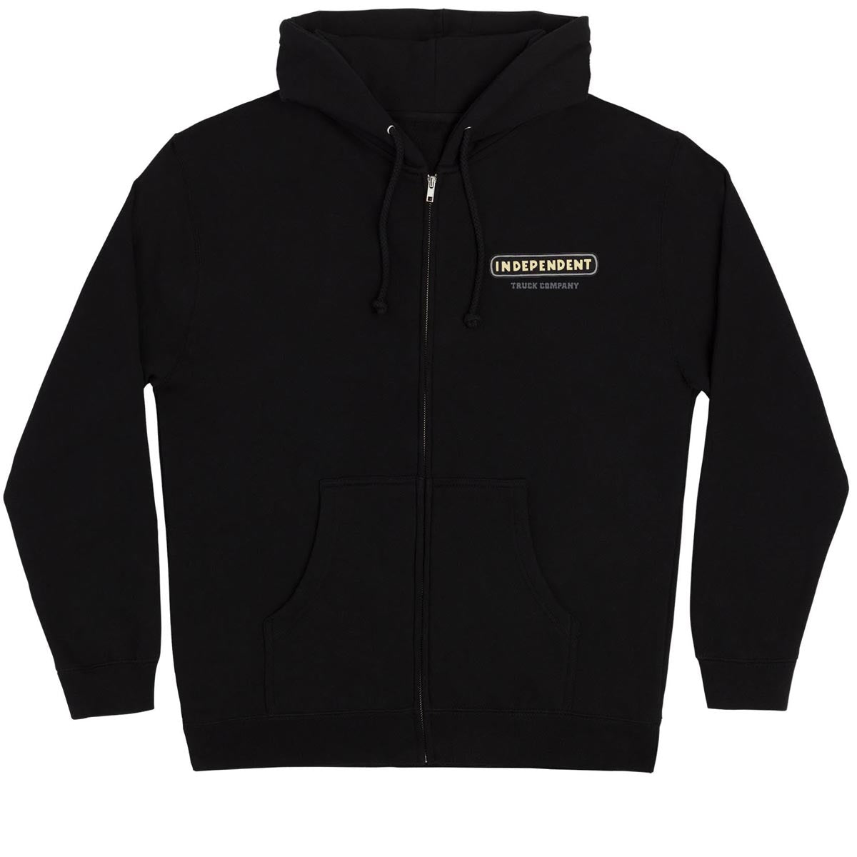 Independent ITC Stained Zip Up Hoodie - Black image 2