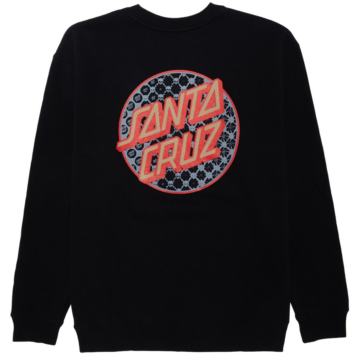 Santa Cruz Meyer Freestyle Dot Crew Neck Sweatshirt - Black image 2