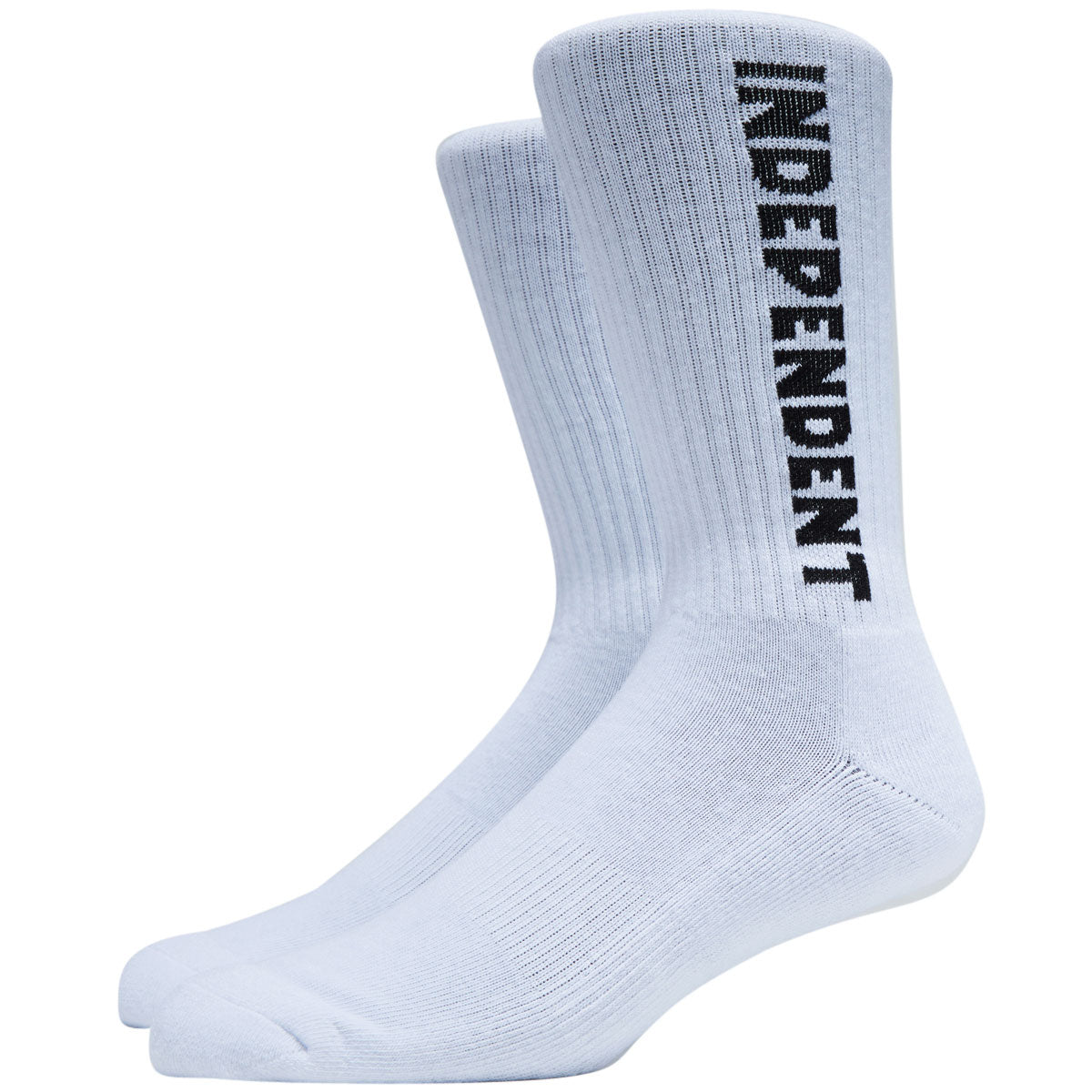 Independent Baseline Mid Crew Socks - White image 1