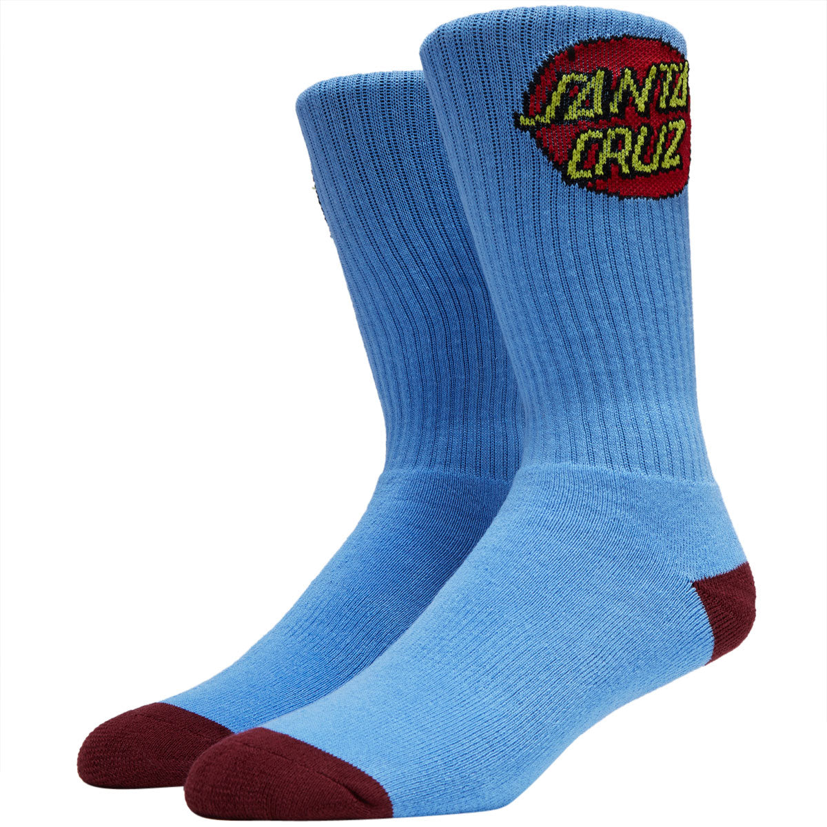 Santa Cruz Cruz Crew 2 Pair of Socks - Carolina Blue image 1