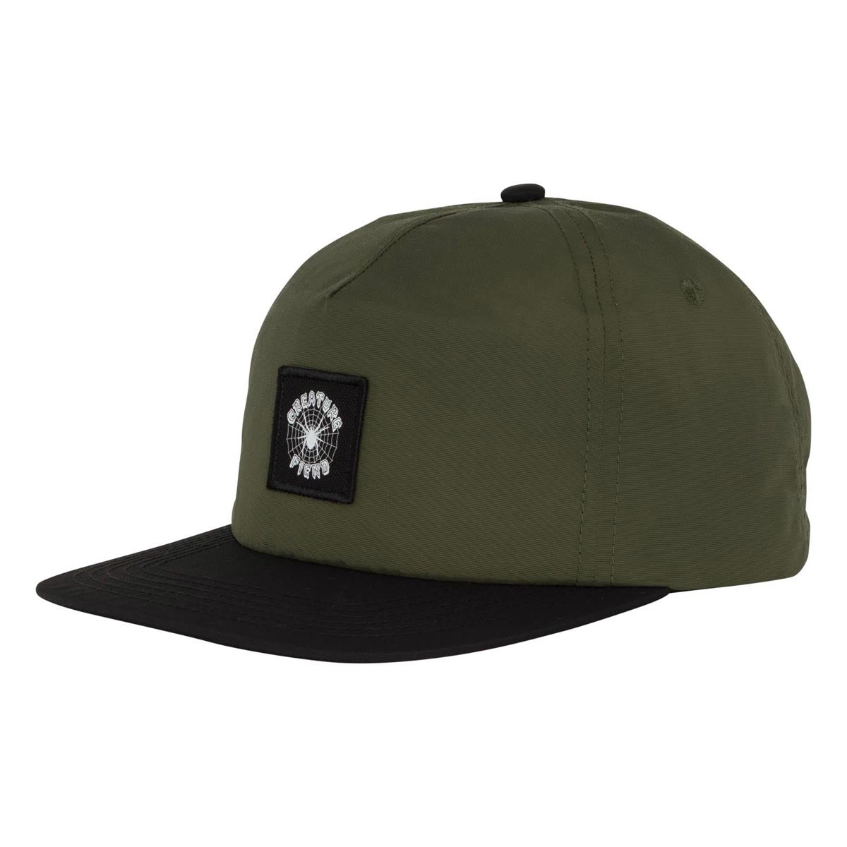 Creature Web Snapback Hat - Olive image 1