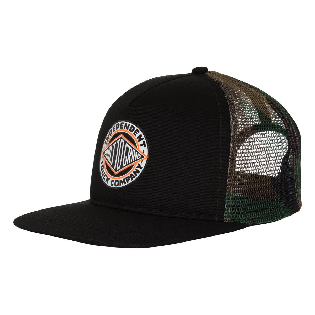 Independent BTG Summit Printed Mesh Trucker Hat - Black/Camo image 1