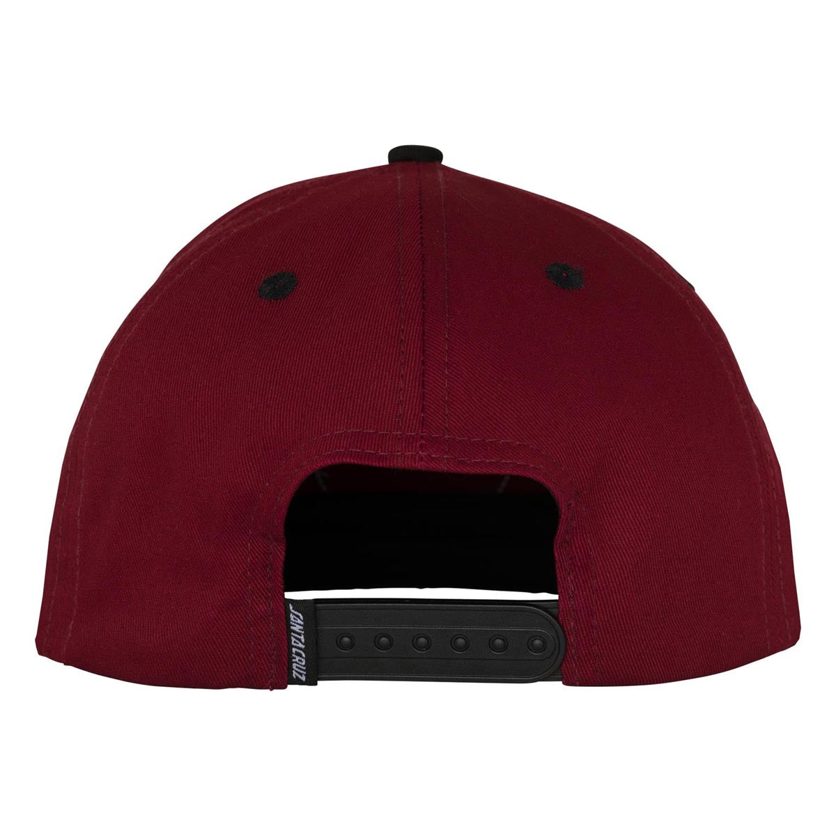 Santa Cruz Kendall Wolf Dot Snapback Hat - Burgundy image 2