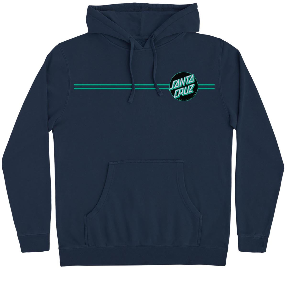 Santa Cruz Other Dot Hoodie - Slate Blue/Black/Teal image 1