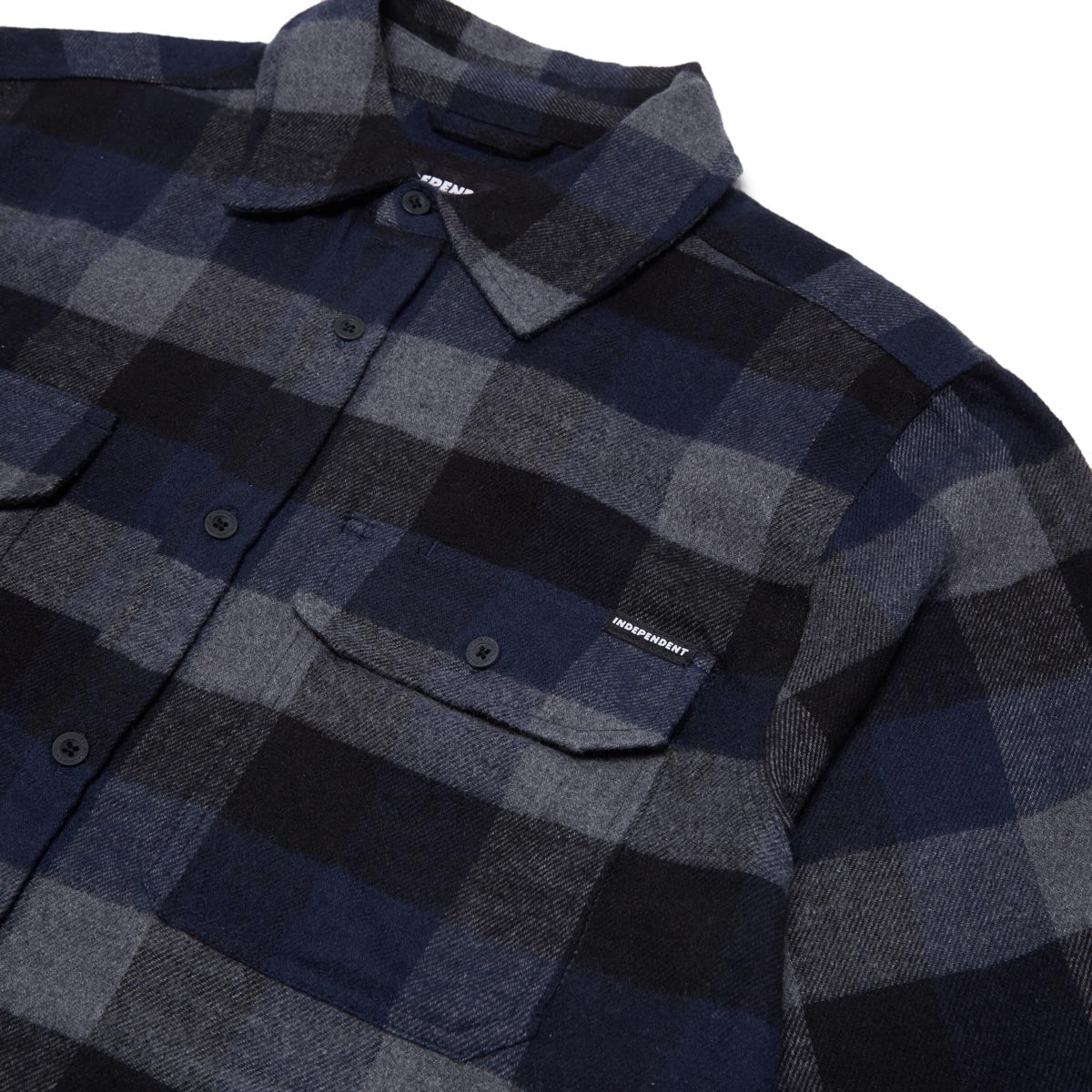 Independent Belmont Long Sleeve Flannel Shirt - Navy image 3