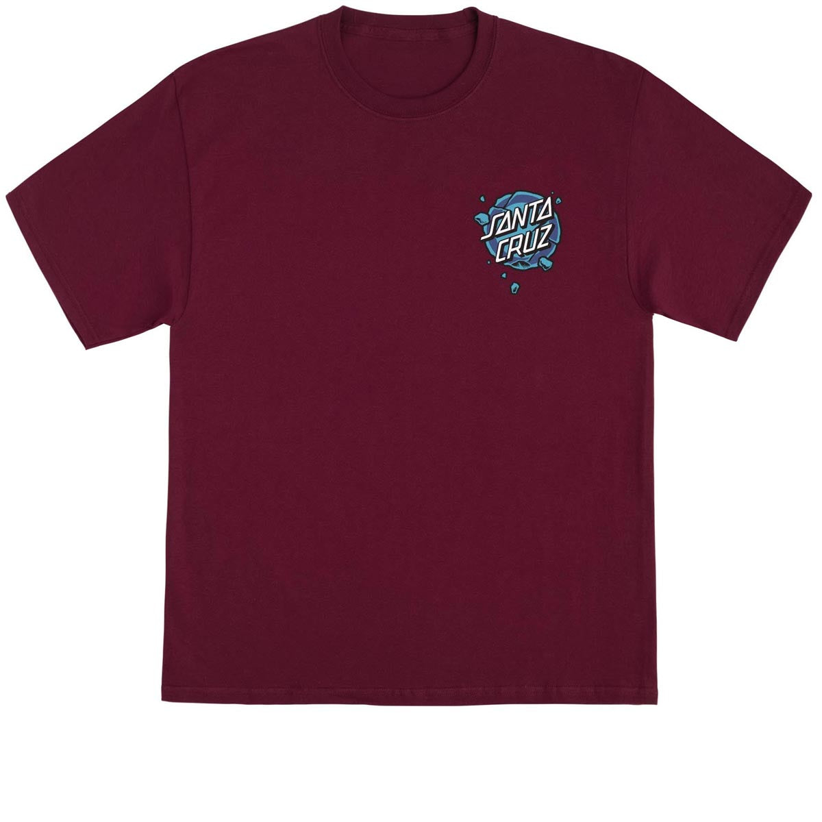 Santa Cruz Roskopp Destruct Face T-Shirt - Ath Maroon image 2