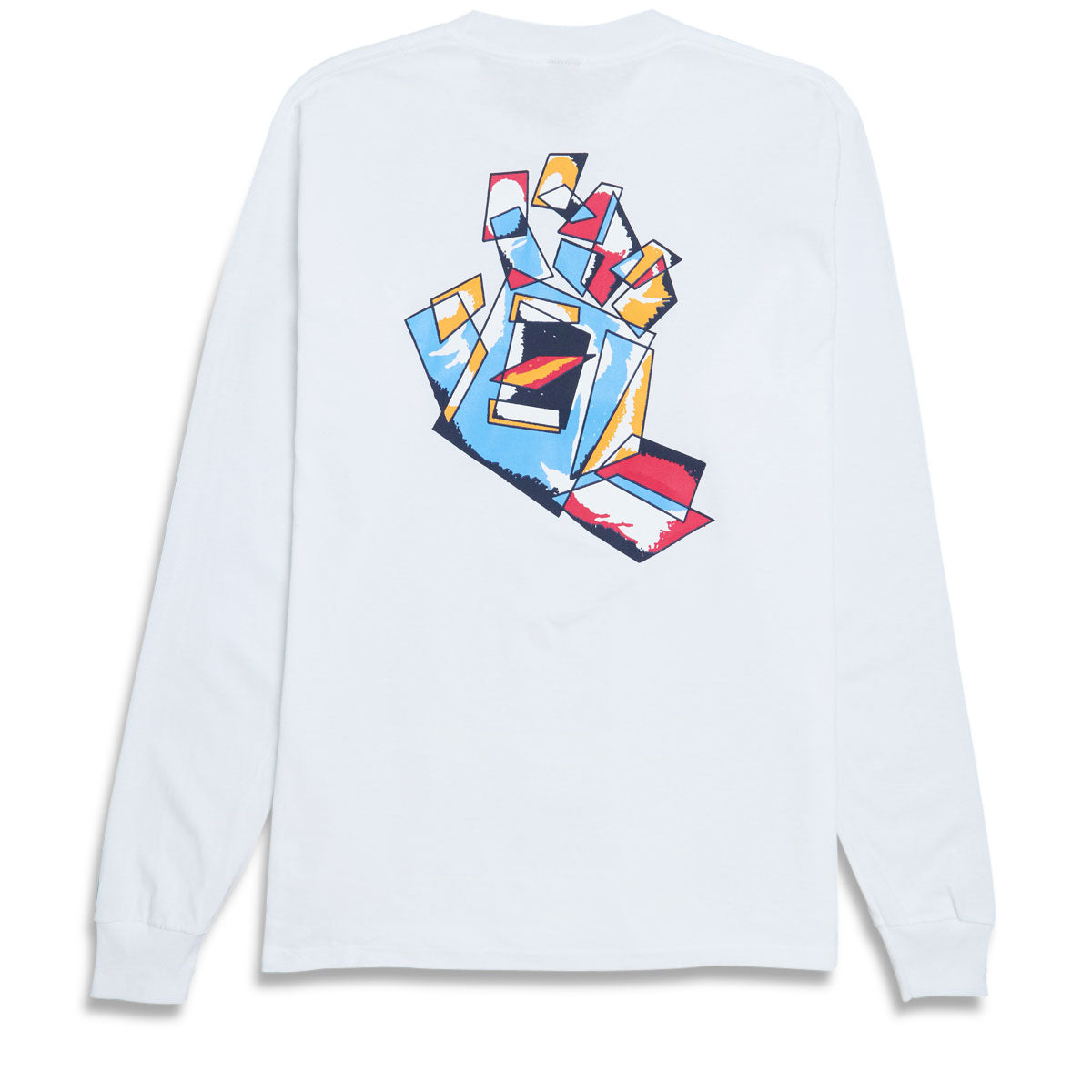 Santa Cruz Screaming Scratched Hand Long Sleeve T-Shirt - White image 2