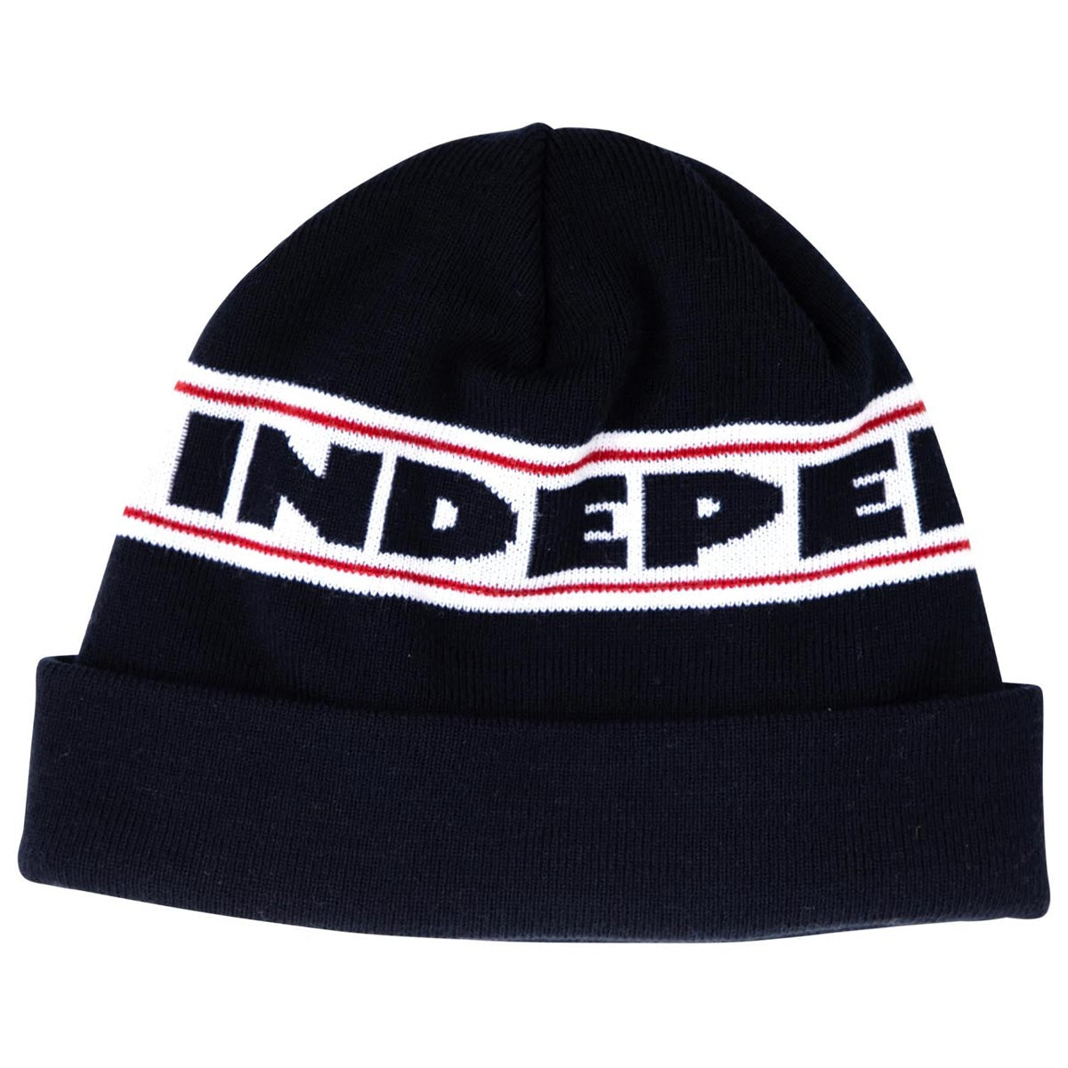 Independent Bar Logo Long Shoreman Beanie - Navy image 1