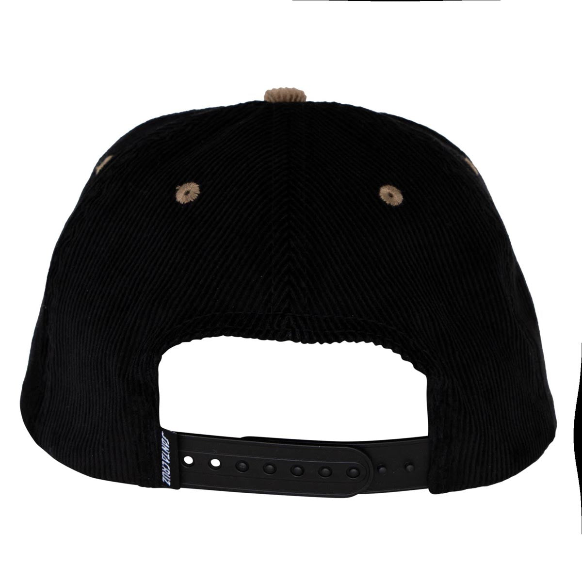 Santa Cruz Scratched Snapback Hat - Black/Dusty Brown image 2