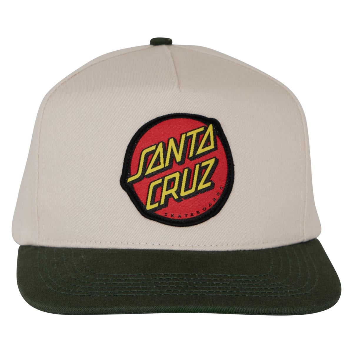 Santa Cruz Classic Snapback Hat - Natural/Forest image 3