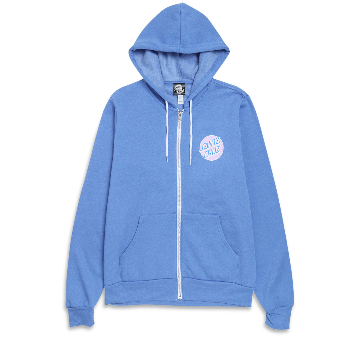 Santa Cruz Womens Other Dot Zip Hoodie - Heather Columbia Blue image 1