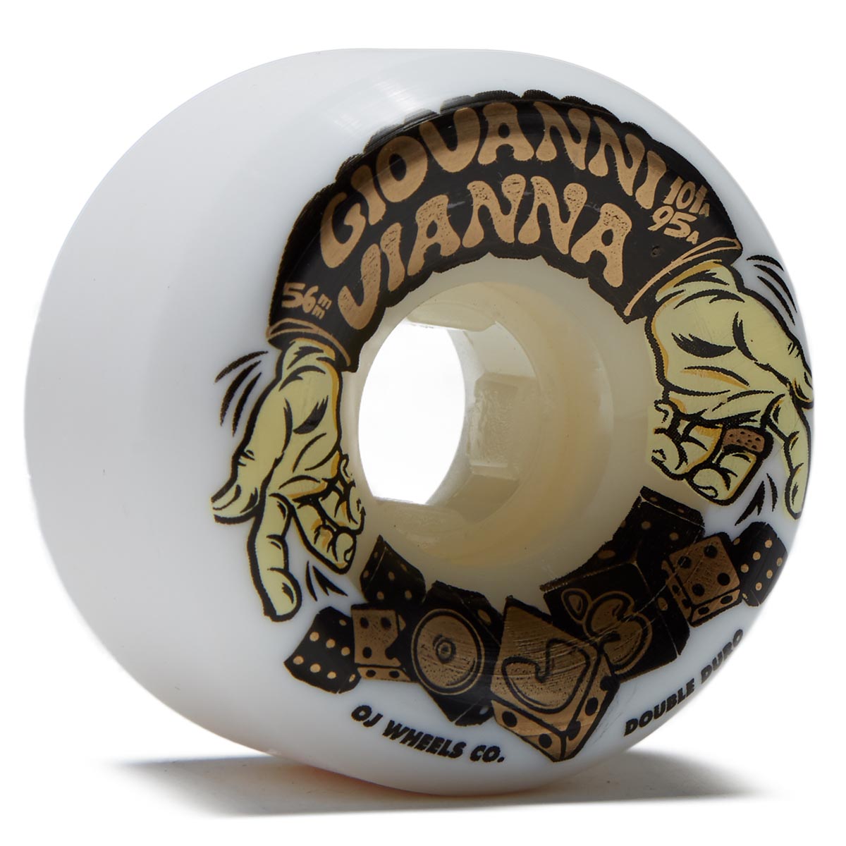 OJ Giovanni Vianna High Roller Double Duro 101a/95a Skateboard Wheels - 56mm image 1