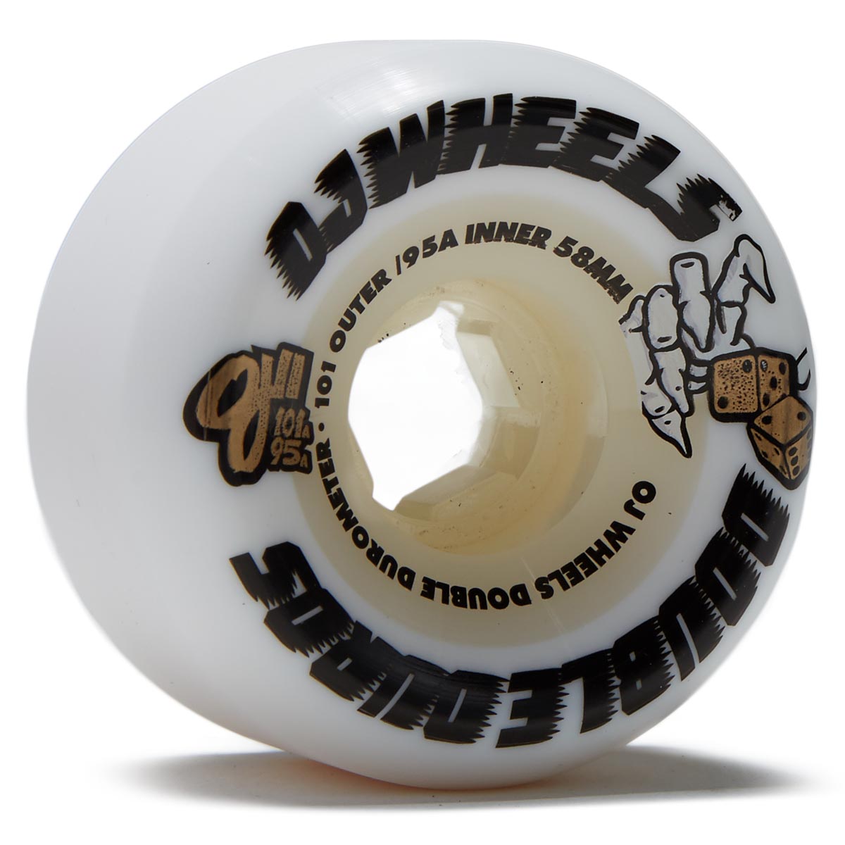 OJ Double Duro 101a/95a Skateboard Wheels - 58mm image 1