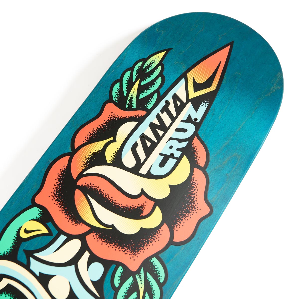 Santa Cruz Dressen Rose Dagger Skateboard Deck - 8.70