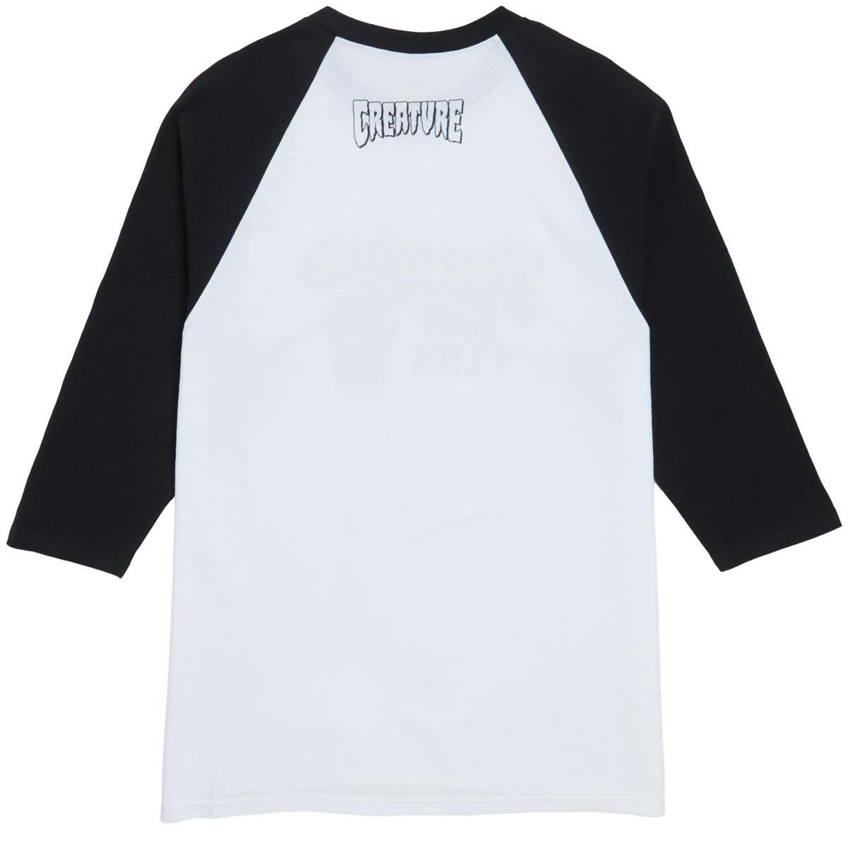 Creature Barfly 3/4 Sleeve T-Shirt - White/Black image 2